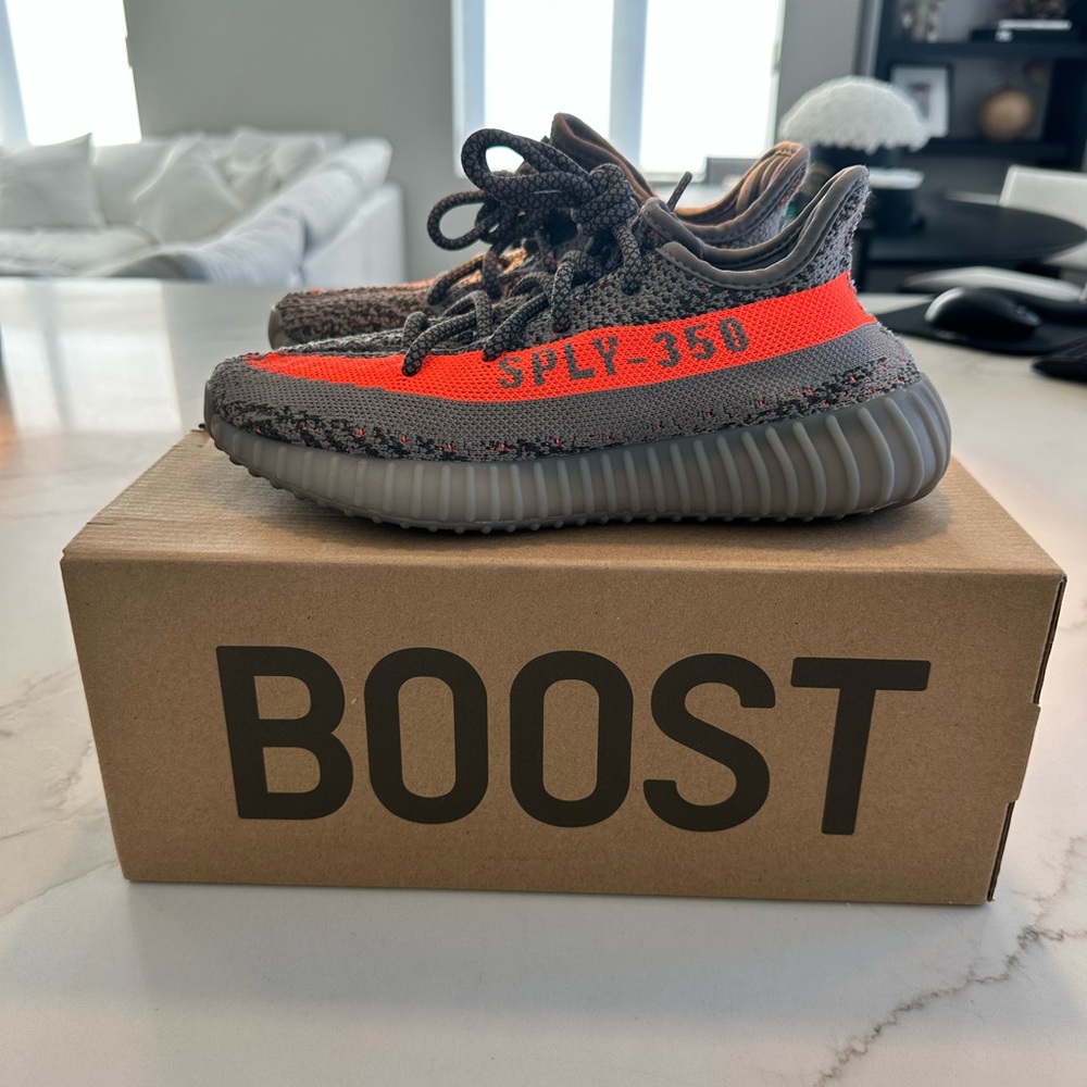 Yeezy Kids Sneakers - Gray and Orange